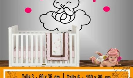 vinilo decorativo bebe a 2 colores 1126