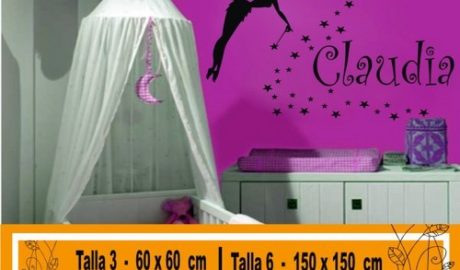 Decorative vinyl drink fairy with name 1016