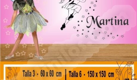 Decorative vinyl drink fairy with name 1039