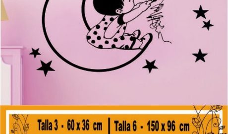 vinilo decorativo bebe nena 1100