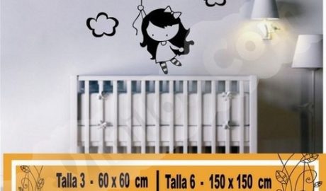 vinilo decorativo bebe nena 1123