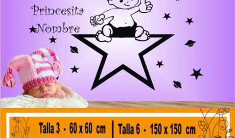 vinilo decorativo bebe nena 1135