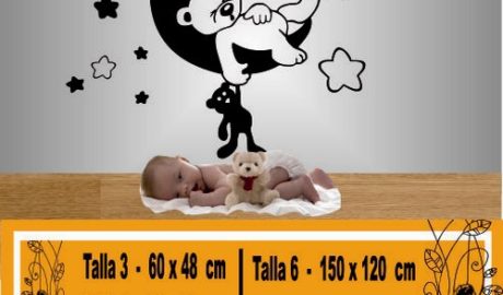 vinilos decorativos para bebes oso 1224