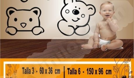 vinilo bebe osos 1033