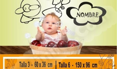 Bébé vinyle ours avec nom 1006