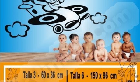 vinilo bebe osos con nombre 1044