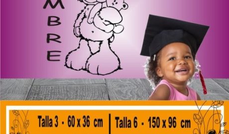 Bébé vinyle ours avec nom 1100