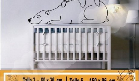 oursons décoratifs en vinyle 1122