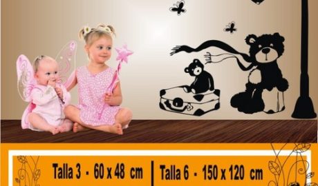 vinilo decorativo bebe osos 1106