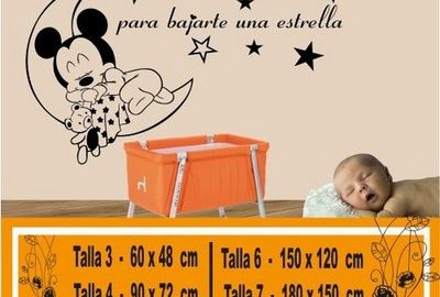 vinilos disney mickey durmiendo estrellas 1108