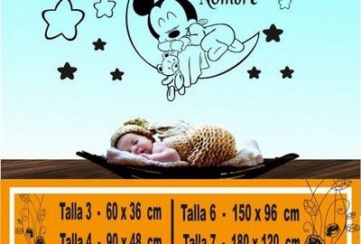 vinile disney mickey dormire orsacchiotto 1104