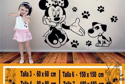 nome in vinile disney minnie 1000