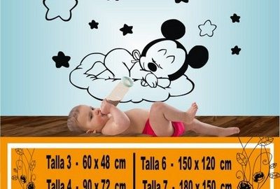vinilos mickey bebe 1007