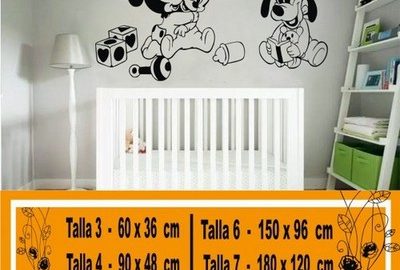 vinilos mickey bebe 1019