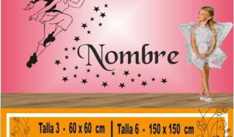 vinilo decorativo disney con nombre 1131