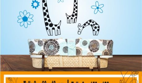 Girafes avec des fleurs