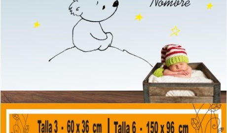orso con stelle sogni d'oro
