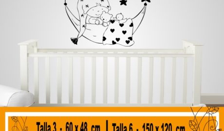 bambino che dorme tra le stelle con il nome