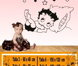 Betty Boop bambino sdraiato