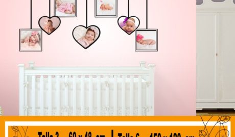 portafoto per bambini 3 cuori