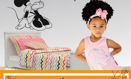 Vinilos Disney Minnie sentada con nombre
