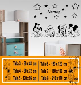 Vinilos para habitación bebe Disney baby