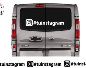Vinilos con tu instagram y logo