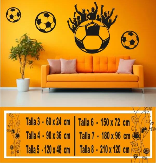 Deporte en Casa Vinilos Decorativos de Fútbol con Personalidad