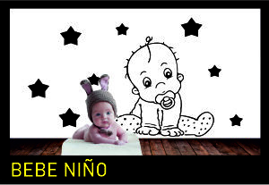 Vinilos decorativos para bebes niño